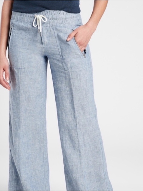 Athleta Pants - Athleta Linen Cabo Wide Leg pant - Sz 4